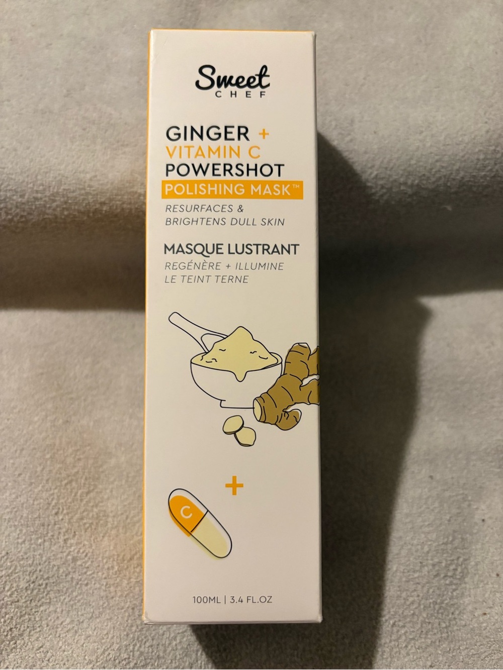 Sweet Chef Ginger + Vitamin C Powershot Polishing Mask Brand New in Box!!